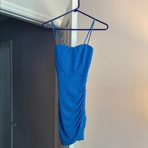 Windsor Elegant Blue Spaghetti Strap Dress